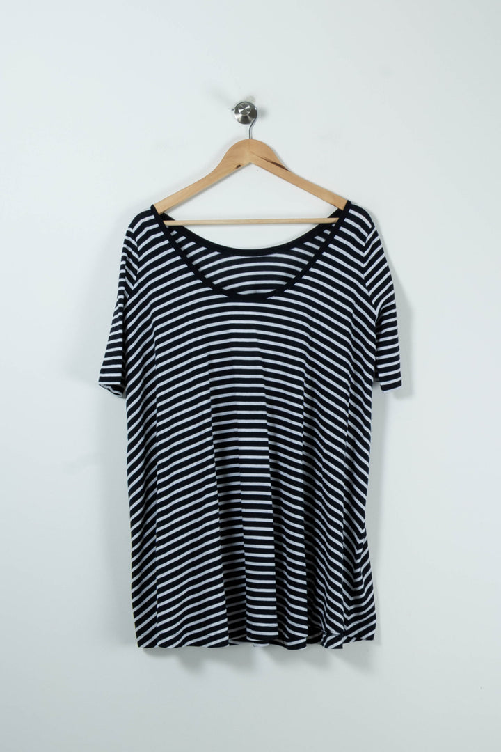 Robe Courte Bleue et Blanche - Taille S/36 de la marque Claudie Pierlot | PARAD90106 - Vendu par Paradigme - Image 4