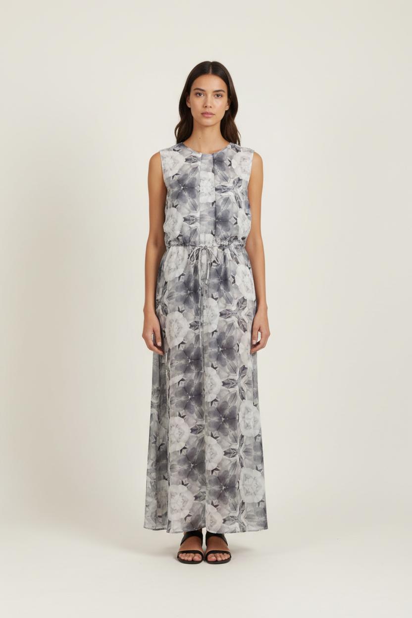 Robe Longue Grise et Blanche - Taille XS/34 de la marque Acne Studios | PARAD90107 - Vendu par Paradigme - Image 1