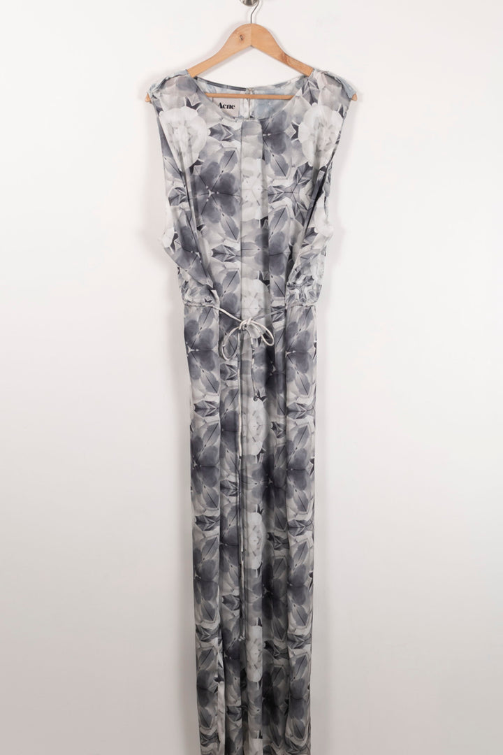 Robe Longue Grise et Blanche - Taille XS/34 de la marque Acne Studios | PARAD90107 - Vendu par Paradigme - Image 2