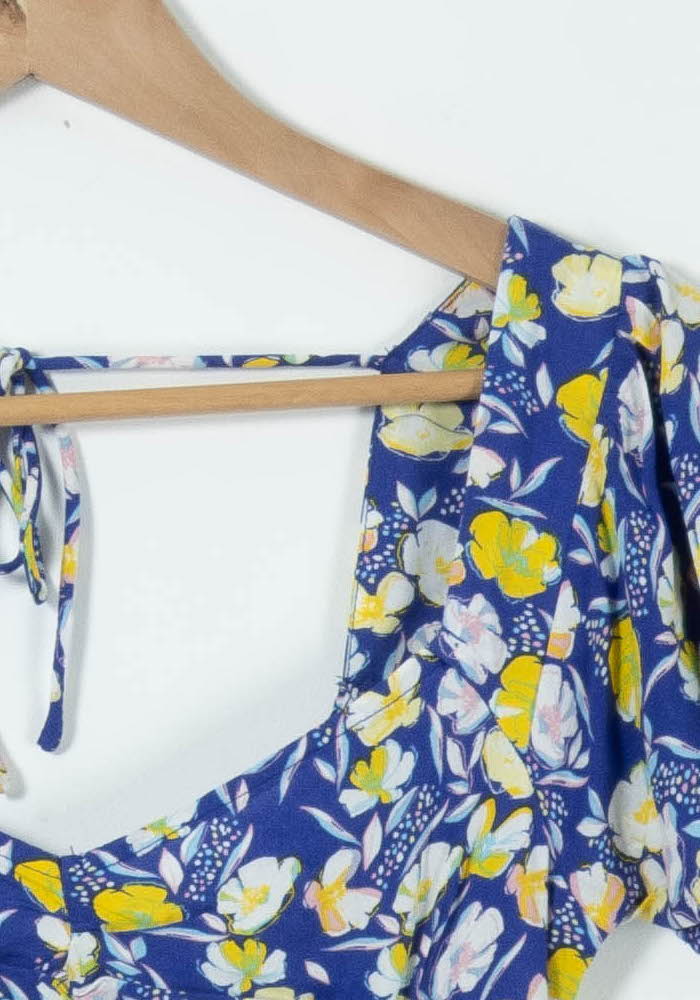 Robe Longue Bleue et Jaune - Taille S/36 de la marque Karl Marc John | PARAD90115 - Vendu par Paradigme - Image 3
