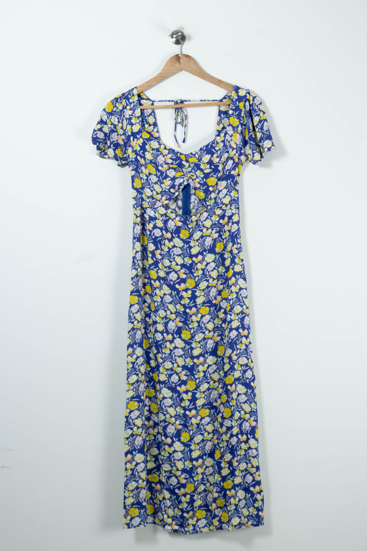 Robe Longue Bleue et Jaune - Taille S/36 de la marque Karl Marc John | PARAD90115 - Vendu par Paradigme - Image 2