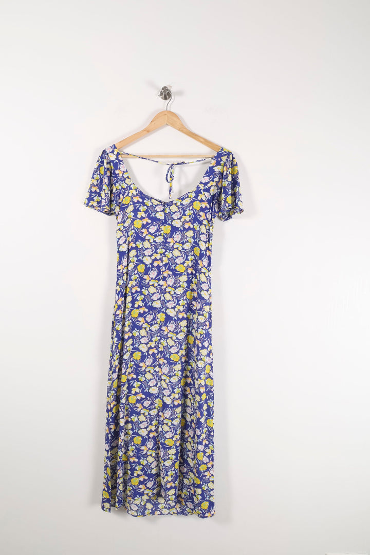 Robe Longue Bleue et Jaune - Taille M/38 de la marque Karl Marc John | PARAD90117 - Vendu par Paradigme - Image 4