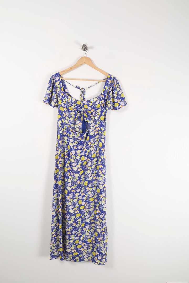 Robe Longue Bleue et Jaune - Taille M/38 de la marque Karl Marc John | PARAD90117 - Vendu par Paradigme - Image 2