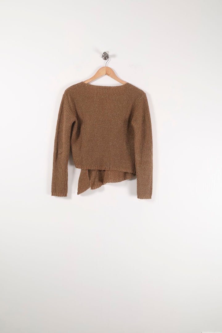 Pull Marron - Taille XS/34 de la marque La Fée Maraboutée | PARAD90126 - Vendu par Paradigme - Image 4