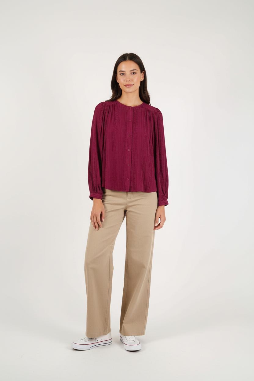 Blouse Rose - Taille S/36 de la marque La Fée Maraboutée | PARAD90139 - Vendu par Paradigme - Image 1