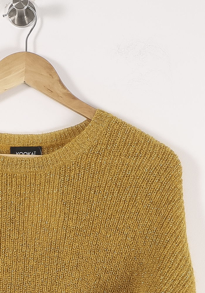Pull Or - Taille S/36 de la marque Kookai | PARAD90140 - Vendu par Paradigme - Image 3