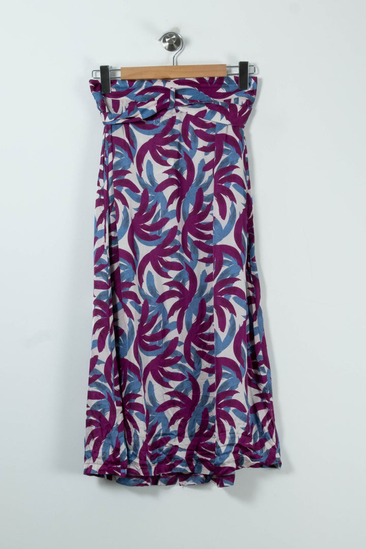 Jupe Longue Violette et Bleue - Taille M/38 de la marque La Fée Maraboutée | PARAD90143 - Vendu par Paradigme - Image 4