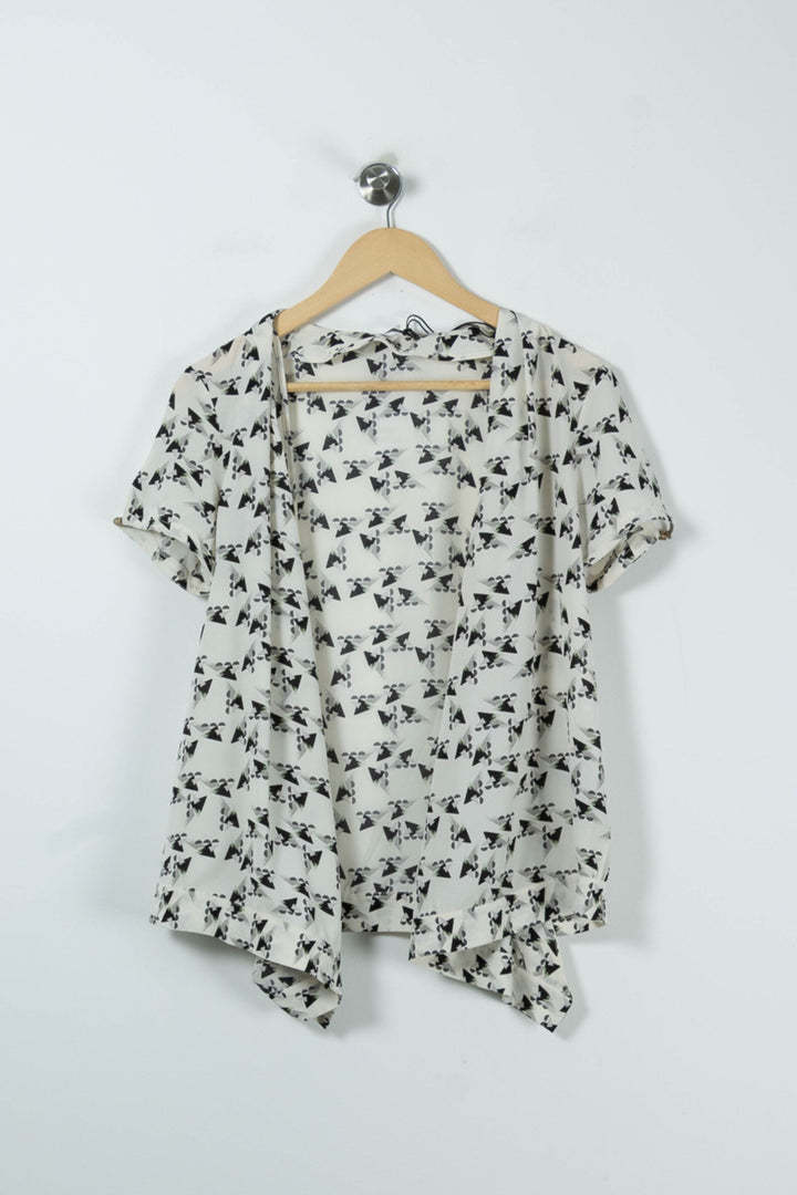Blouse Blanche et Noire - Taille M/38 de la marque IKKS | PARAD90144 - Vendu par Paradigme - Image 2