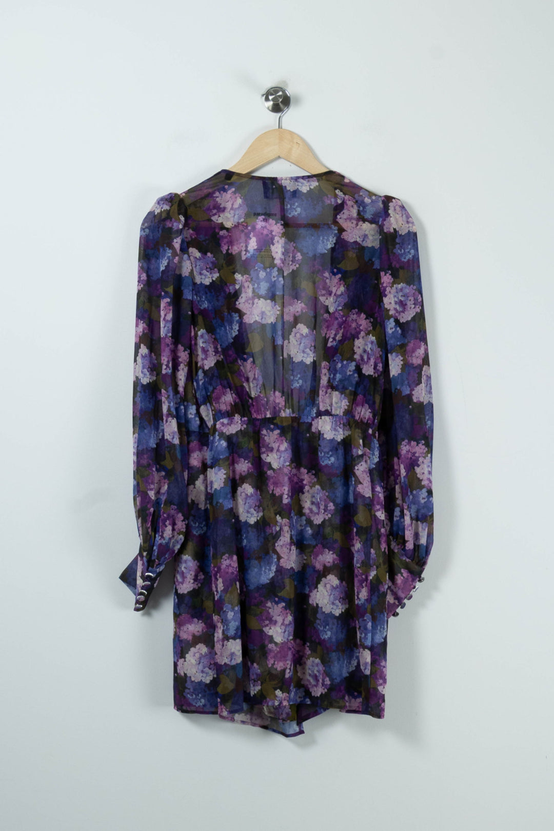 Robe Portefeuille Violette et Bleue - Taille S/36 de la marque The Kooples | PARAD90148 - Vendu par Paradigme - Image 4