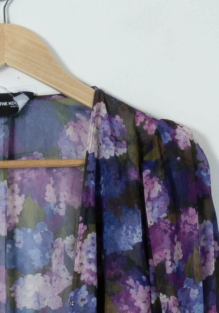 Robe Portefeuille Violette et Bleue - Taille S/36 de la marque The Kooples | PARAD90148 - Vendu par Paradigme - Image 3