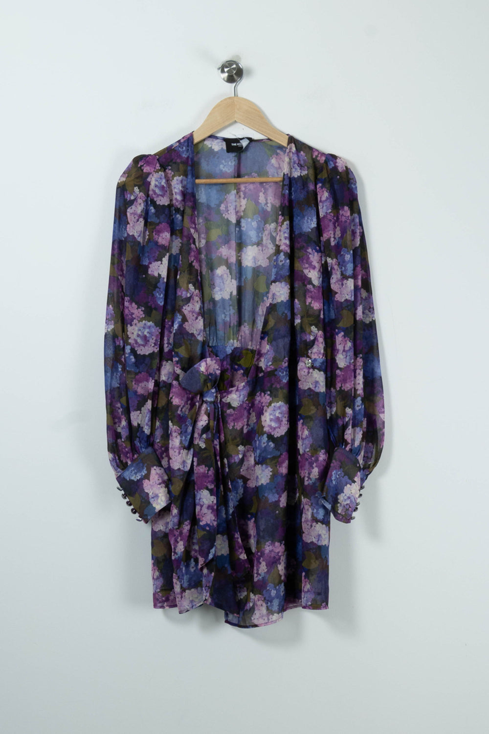 Robe Portefeuille Violette et Bleue - Taille S/36 de la marque The Kooples | PARAD90148 - Vendu par Paradigme - Image 2