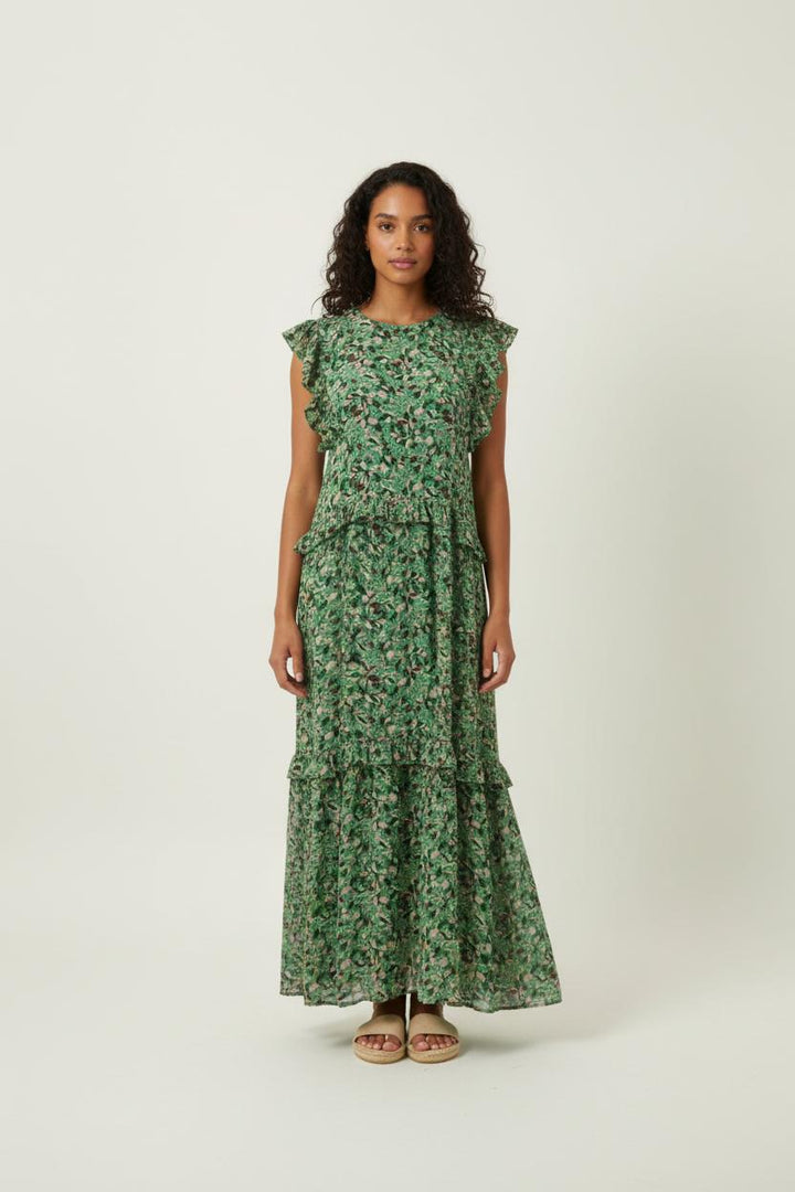 Robe Longue Verte - Taille XS/34 de la marque ba&sh | PARAD90154 - Vendu par Paradigme - Image 1
