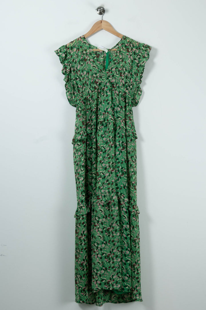 Robe Longue Verte - Taille XS/34 de la marque ba&sh | PARAD90154 - Vendu par Paradigme - Image 2
