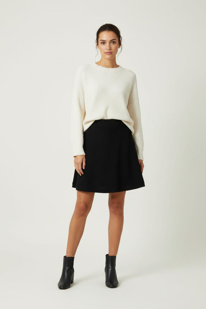 Jupe Évasée Noire - Taille S/36 de la marque Sandro | PARAD90161 - Vendu par Paradigme - Image 1