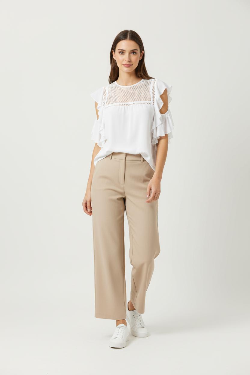 Blouse Blanche - Taille M/38 de la marque Claudie Pierlot | PARAD90169 - Vendu par Paradigme - Image 1