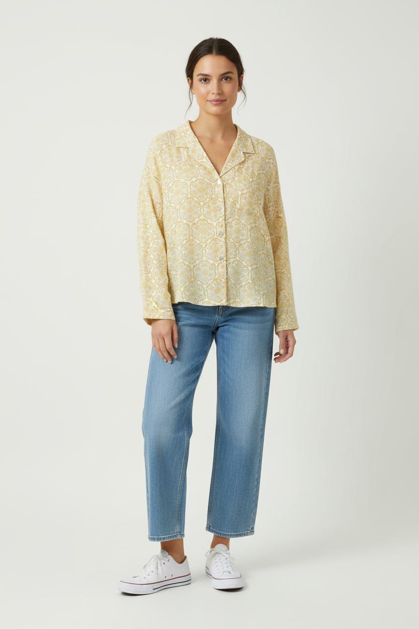 Chemise à Motifs Jaune - Taille XXL/44 de la marque Weill | PARAD90180 - Vendu par Paradigme - Image 1