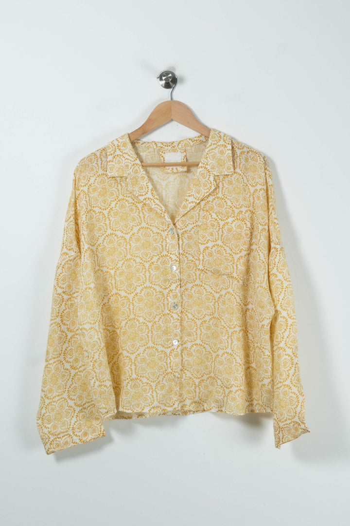 Chemise à Motifs Jaune - Taille XXL/44 de la marque Weill | PARAD90180 - Vendu par Paradigme - Image 2