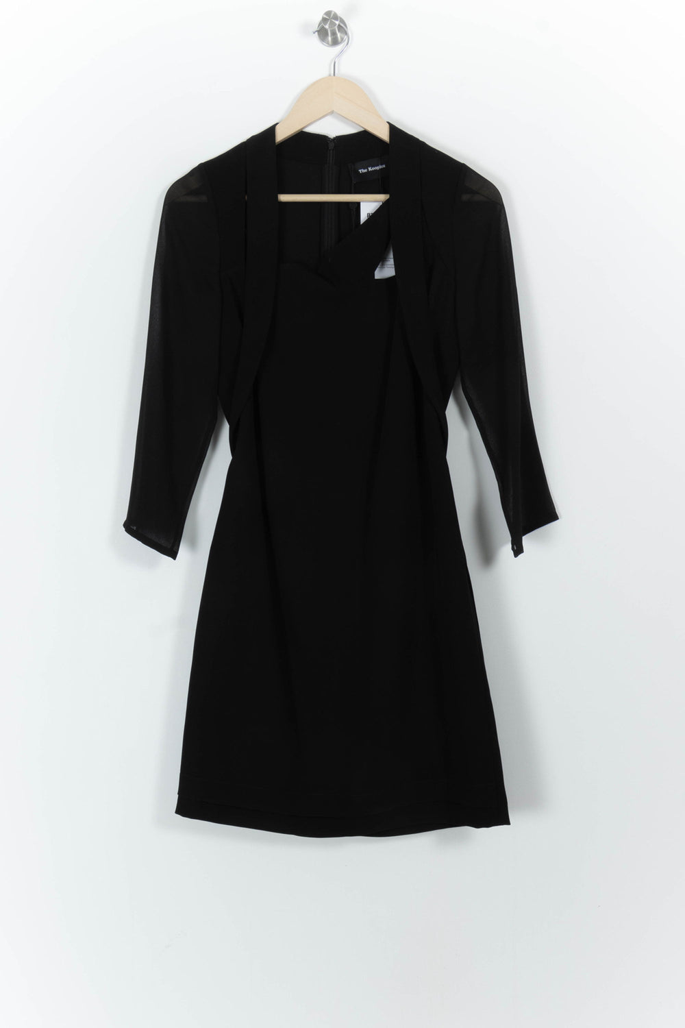 Robe Manches Longues Noire - Taille XS/34 de la marque The Kooples | PARAD90208 - Vendu par Paradigme - Image 2