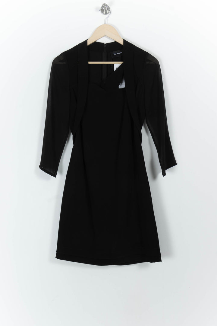 Robe Manches Longues Noire - Taille XS/34 de la marque The Kooples | PARAD90208 - Vendu par Paradigme - Image 2