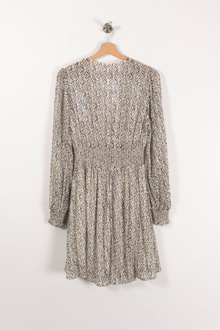 Robe Courte Blanche et Noire - Taille XS/34 de la marque Claudie Pierlot | PARAD90210 - Vendu par Paradigme - Image 4
