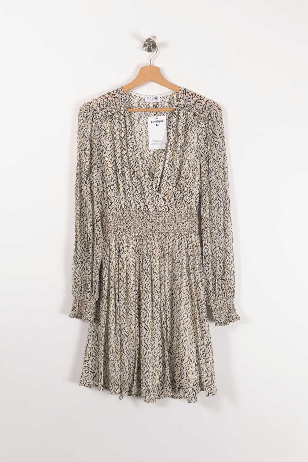 Robe Courte Blanche et Noire - Taille XS/34 de la marque Claudie Pierlot | PARAD90210 - Vendu par Paradigme - Image 2