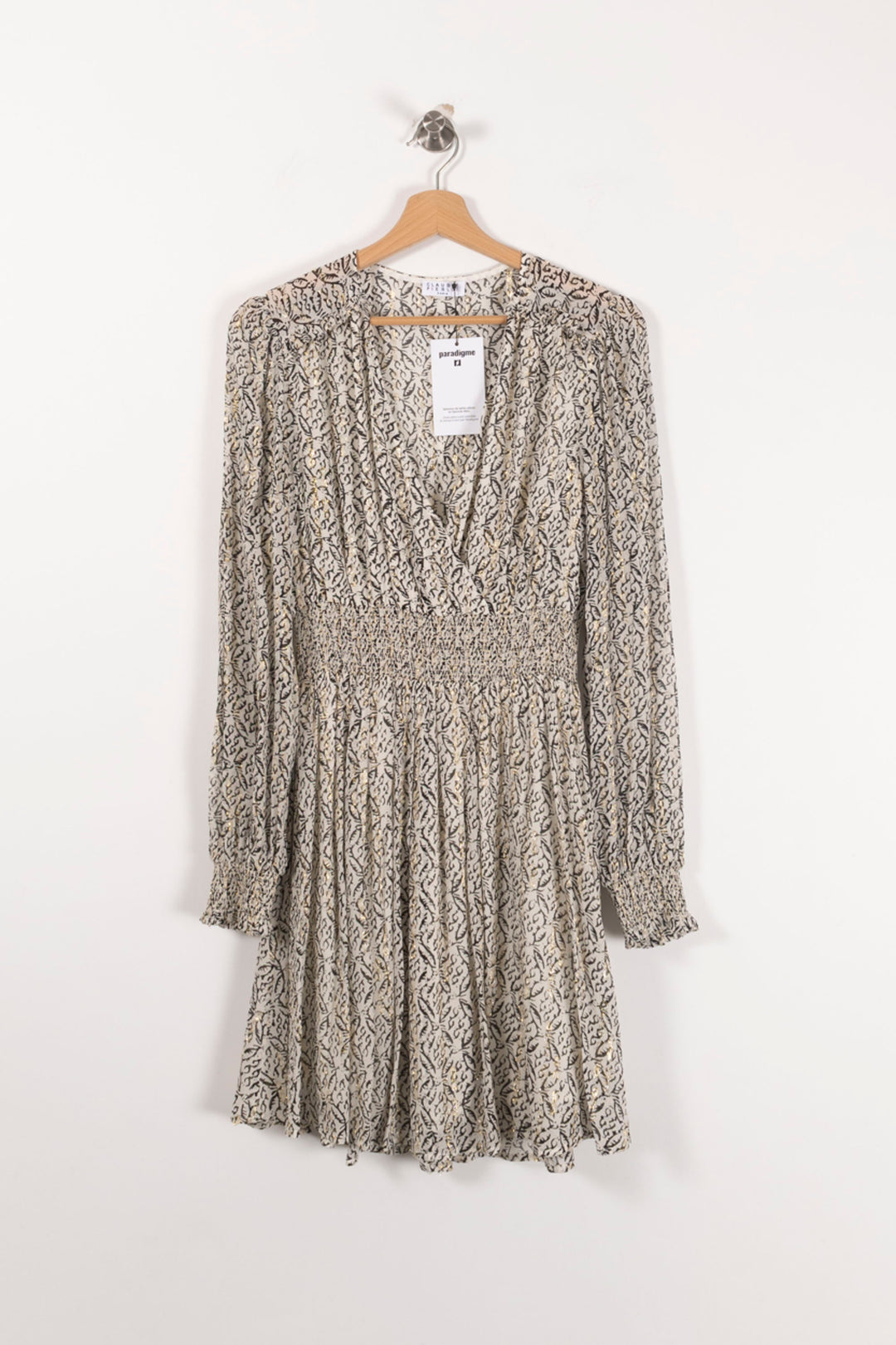 Robe Courte Blanche et Noire - Taille XS/34 de la marque Claudie Pierlot | PARAD90210 - Vendu par Paradigme - Image 2