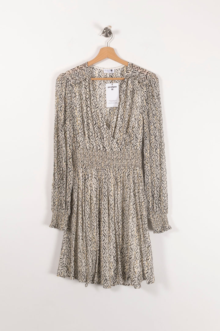 Robe Courte Blanche et Noire - Taille XS/34 de la marque Claudie Pierlot | PARAD90210 - Vendu par Paradigme - Image 2