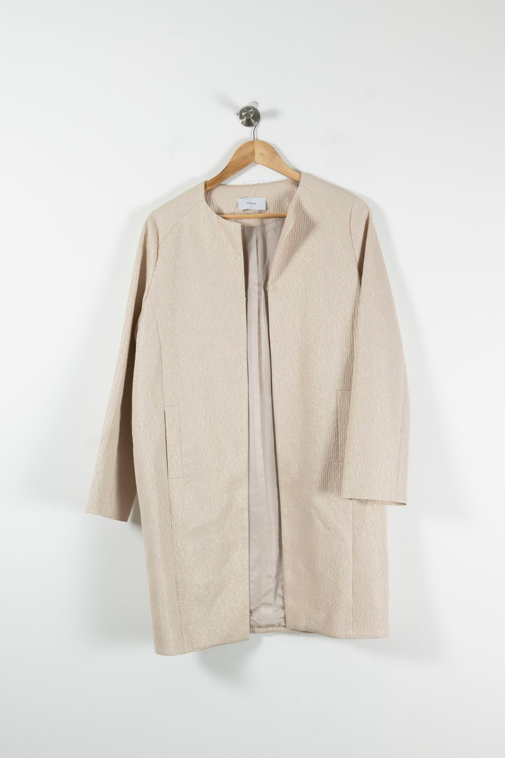 Manteau Beige - Taille M/38 de la marque ZAPA | PARAD90214 - Vendu par Paradigme - Image 2