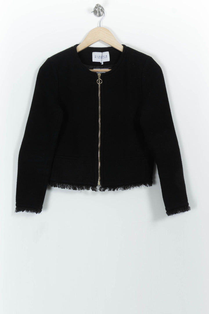Veste Noire - Taille S/36 de la marque Claudie Pierlot | PARAD90215 - Vendu par Paradigme - Image 2