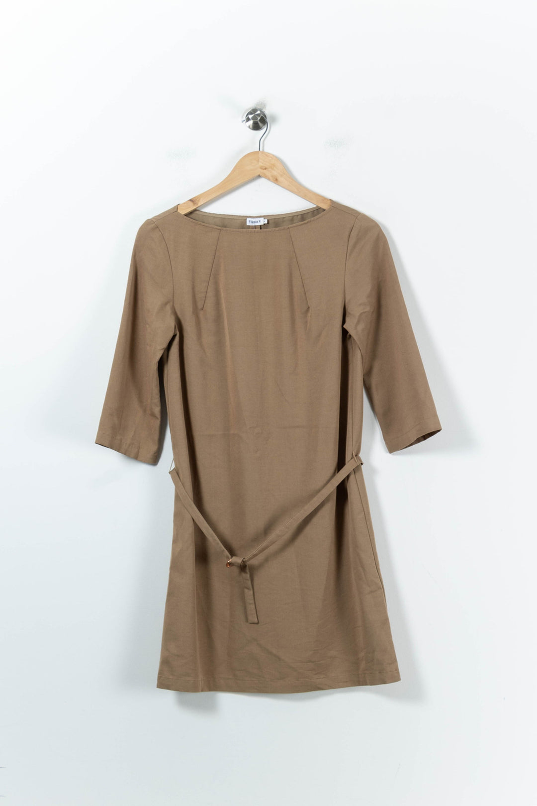 Robe Ceinturée Beige - Taille XS/34 de la marque Filippa K | PARAD90222 - Vendu par Paradigme - Image 2