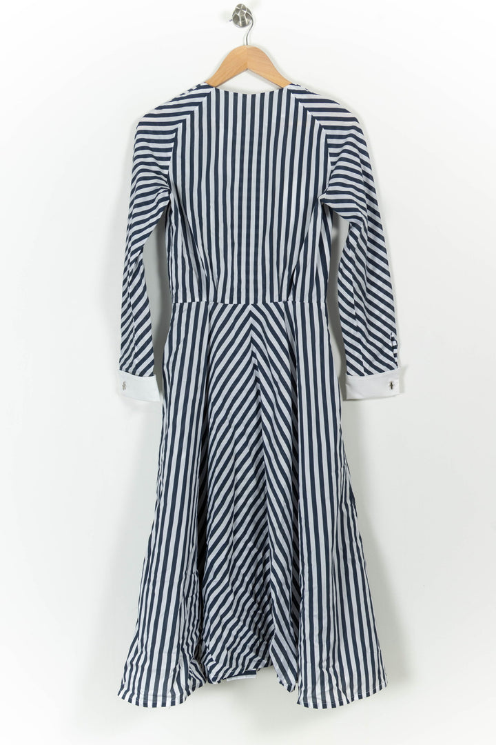 Robe Chemise Rayée Bleue et Blanche - Taille S/36 de la marque Weill | PARAD90223 - Vendu par Paradigme - Image 4