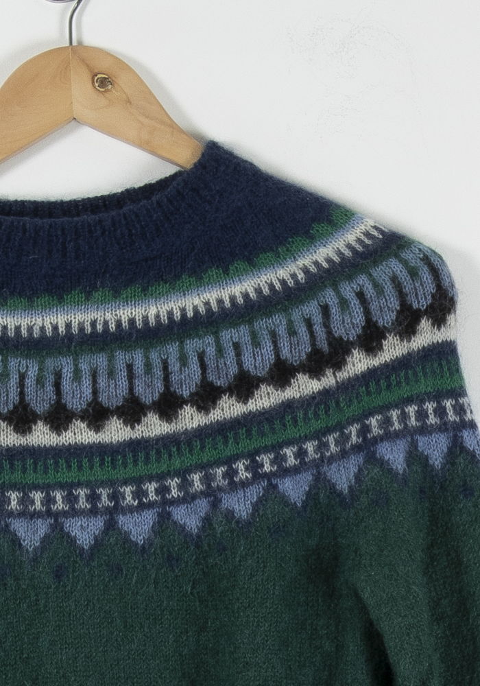 Pull Vert et Bleu - Taille S/36 de la marque Weill | PARAD90224 - Vendu par Paradigme - Image 3