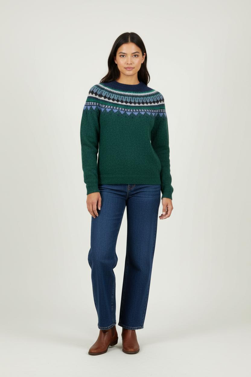 Pull Vert et Bleu - Taille S/36 de la marque Weill | PARAD90224 - Vendu par Paradigme - Image 1