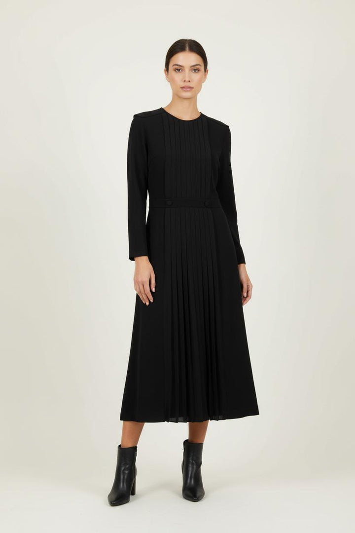 Robe Midi Noire - Taille M/38 de la marque The Kooples | PARAD90231 - Vendu par Paradigme - Image 1