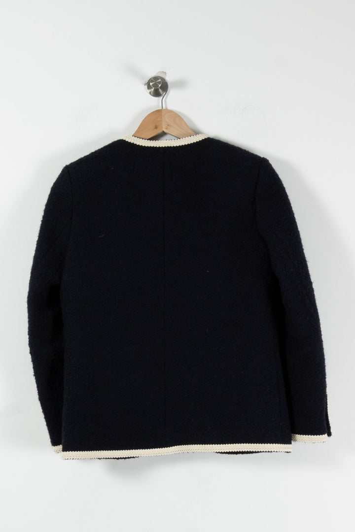Veste Bleu et Blanc - Taille XS/34 de la marque Sandro | PARAD90233 - Vendu par Paradigme - Image 4