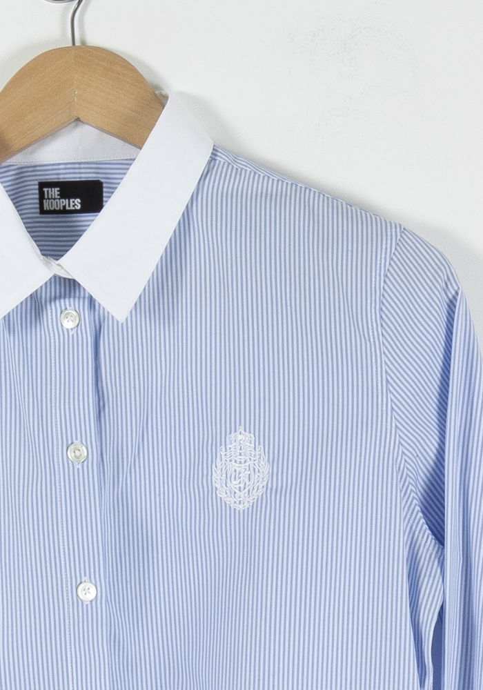 Chemise Bleu et Blanche - Taille S/36 de la marque The Kooples | PARAD90235 - Vendu par Paradigme - Image 3