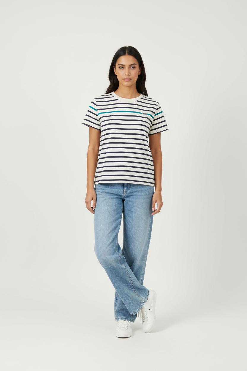 Marinière Blanc et Bleu - Taille XS/34 de la marque Comptoir des Cotonniers | PARAD90239 - Vendu par Paradigme - Image 1