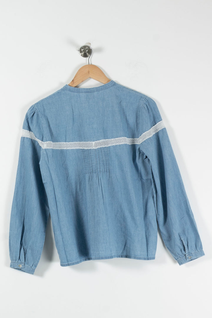 Blouse Bleue et Blanche - Taille M/38 de la marque Karl Marc John | PARAD90253 - Vendu par Paradigme - Image 4