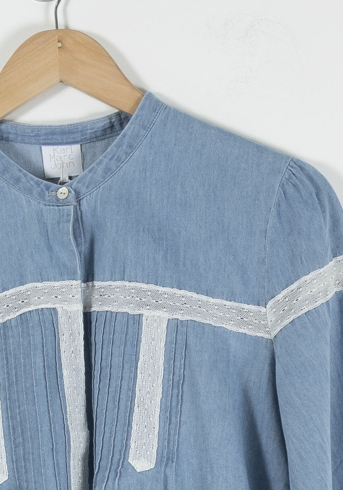 Blouse Bleue et Blanche - Taille M/38 de la marque Karl Marc John | PARAD90253 - Vendu par Paradigme - Image 3