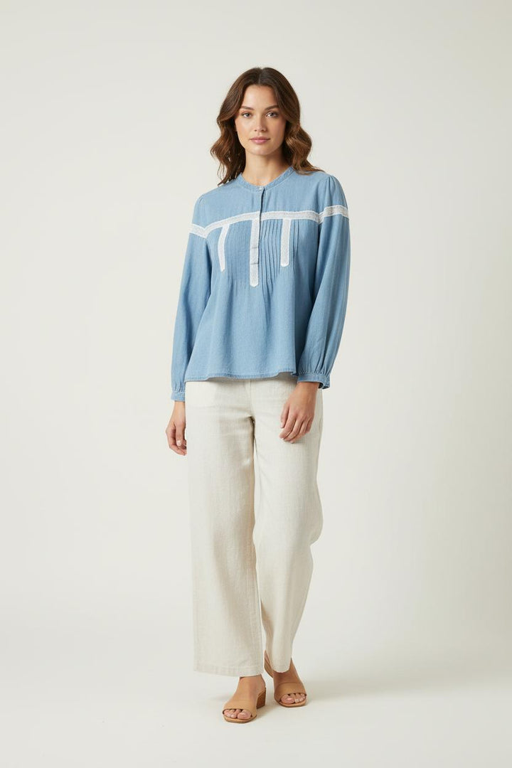 Blouse Bleue et Blanche - Taille M/38 de la marque Karl Marc John | PARAD90253 - Vendu par Paradigme - Image 1