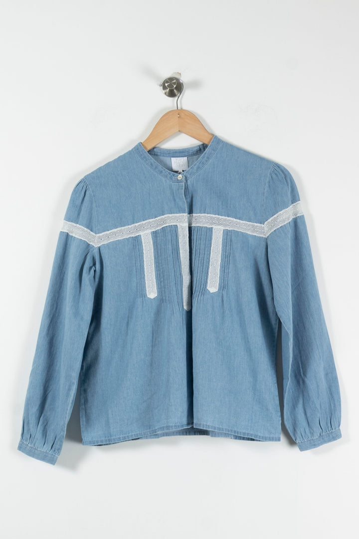 Blouse Bleue et Blanche - Taille M/38 de la marque Karl Marc John | PARAD90253 - Vendu par Paradigme - Image 2