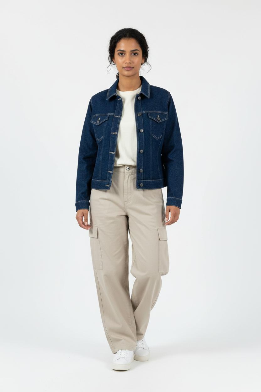 Veste en Jean Bleue - Taille XS/34 de la marque Karl Marc John | PARAD90256 - Vendu par Paradigme - Image 1