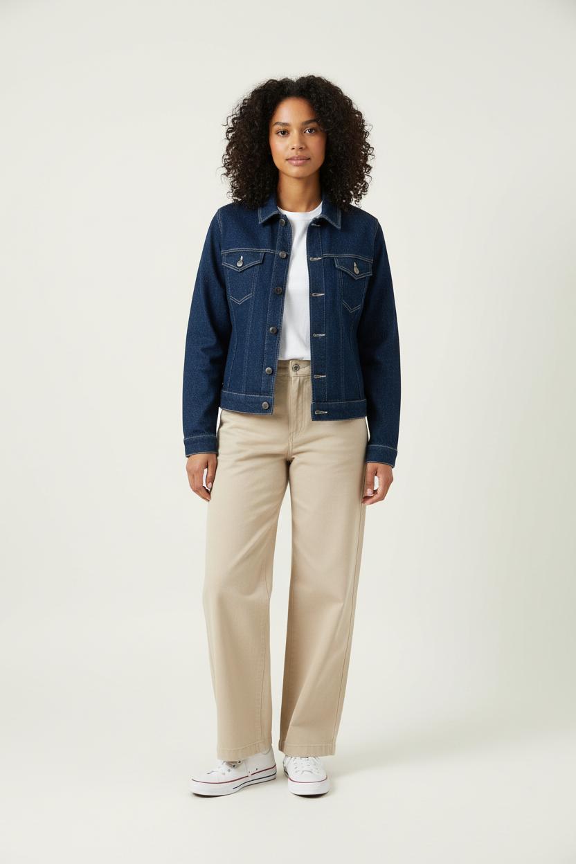 Veste en Jean Bleue - Taille XS/34 de la marque Karl Marc John | PARAD90257 - Vendu par Paradigme - Image 1