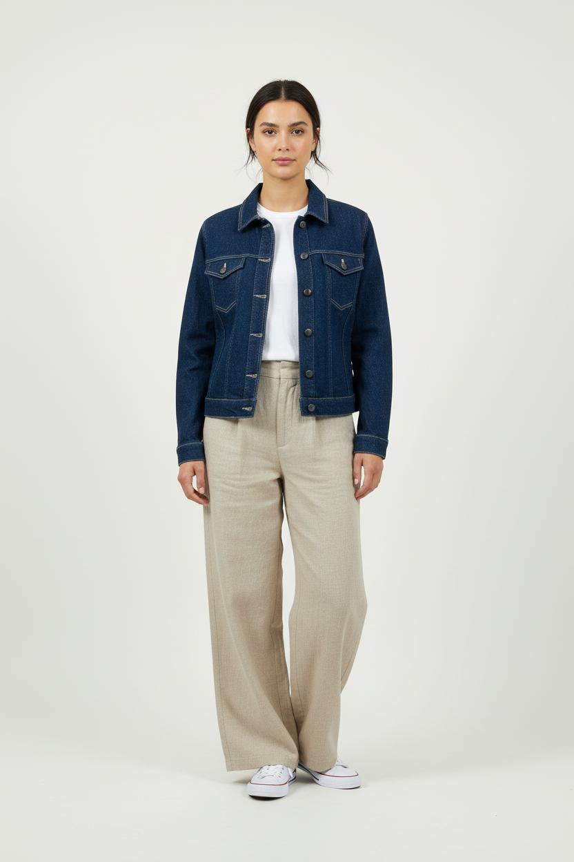Veste en Jean Bleue - Taille XS/34 de la marque Karl Marc John | PARAD90258 - Vendu par Paradigme - Image 1
