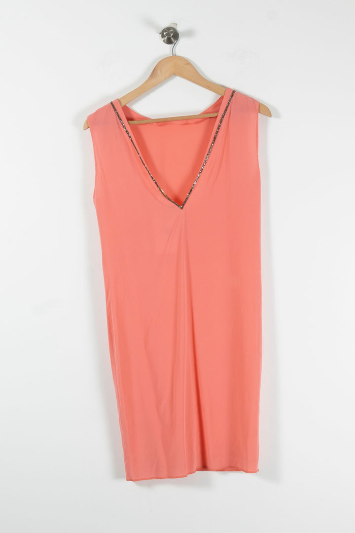 Robe Midi Rose - Taille S/36 de la marque Maje | PARAD90260 - Vendu par Paradigme - Image 4