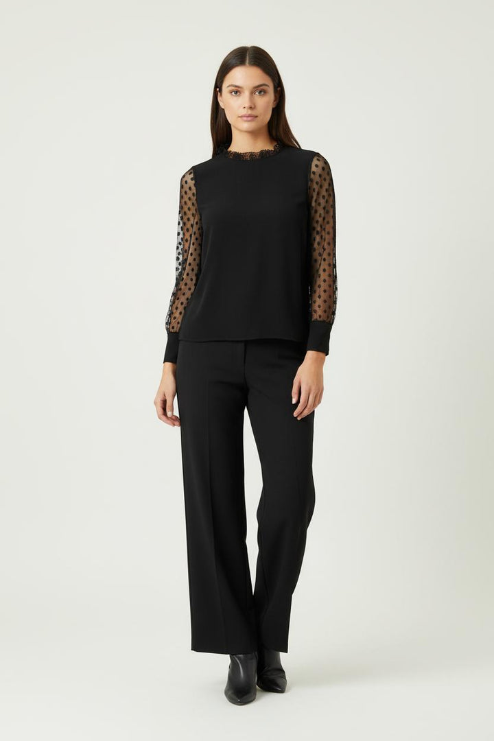 Blouse Noire - Taille S/36 de la marque Claudie Pierlot | PARAD90262 - Vendu par Paradigme - Image 1