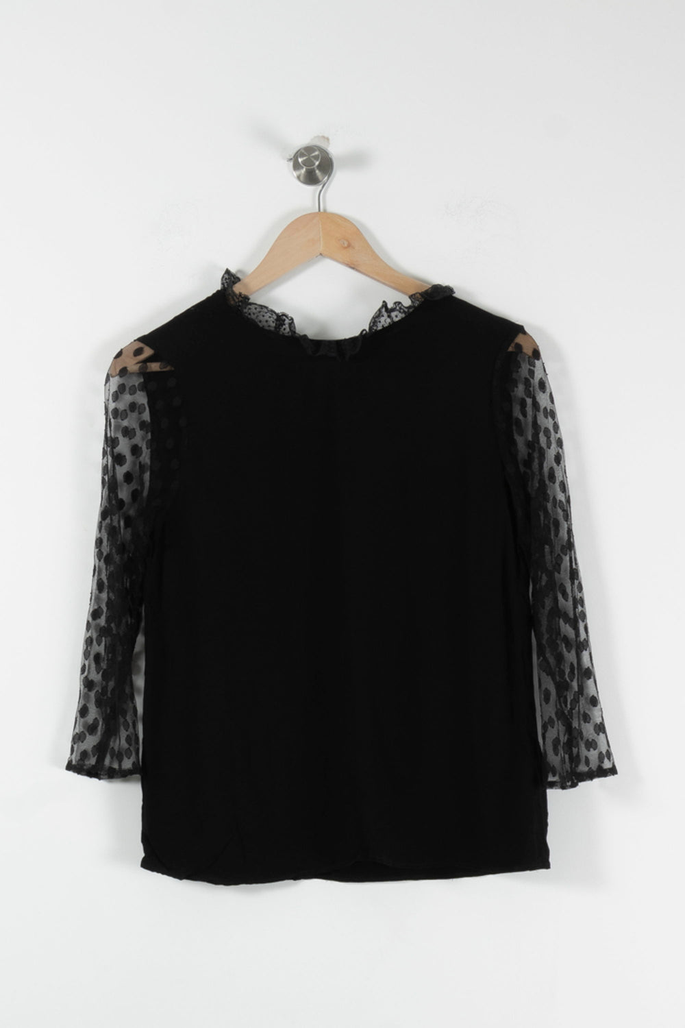 Blouse Noire - Taille S/36 de la marque Claudie Pierlot | PARAD90262 - Vendu par Paradigme - Image 2