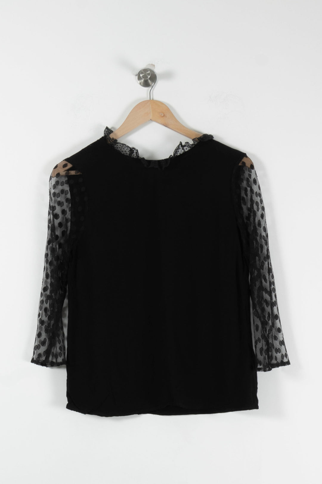 Blouse Noire - Taille S/36 de la marque Claudie Pierlot | PARAD90262 - Vendu par Paradigme - Image 2