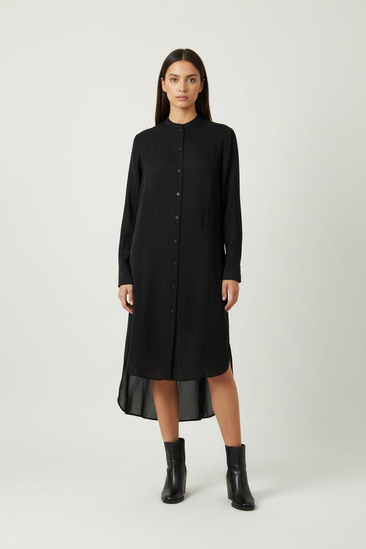 Robe Chemise Longue Noire - Taille S/36 de la marque Acne Studios | PARAD90263 - Vendu par Paradigme - Image 1