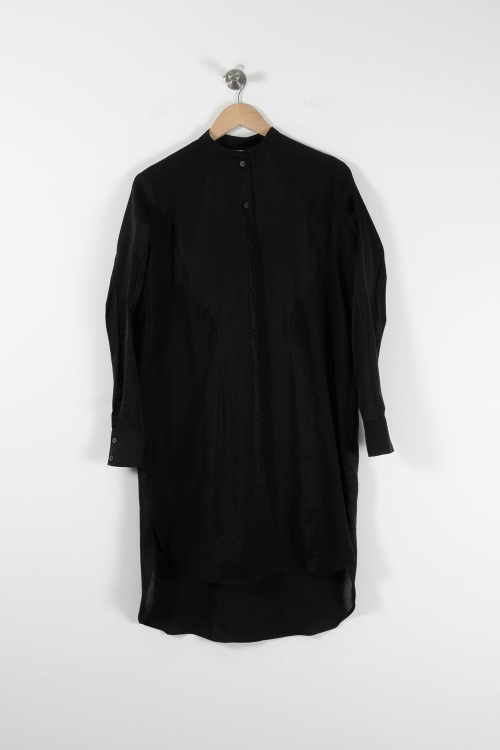 Robe Chemise Longue Noire - Taille S/36 de la marque Acne Studios | PARAD90263 - Vendu par Paradigme - Image 2